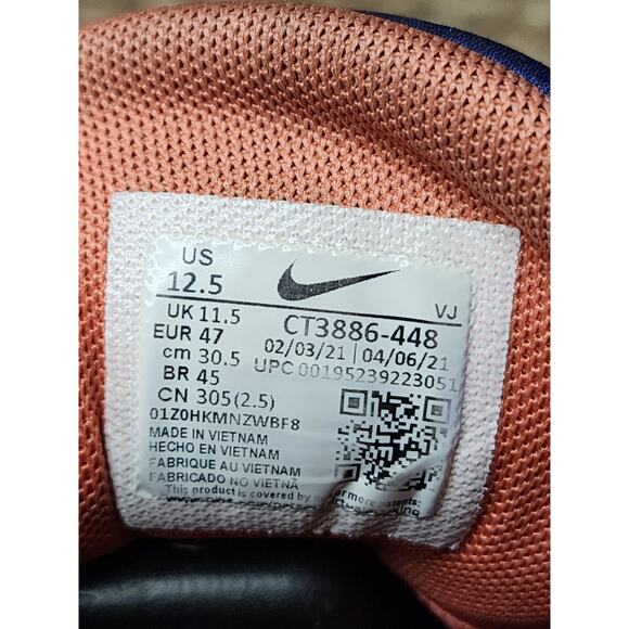 Nike Free Metcon 4 Deep Royal Blue Magic Ember CT3886-448 Men's Size 12.5 - Picture 10 of 11